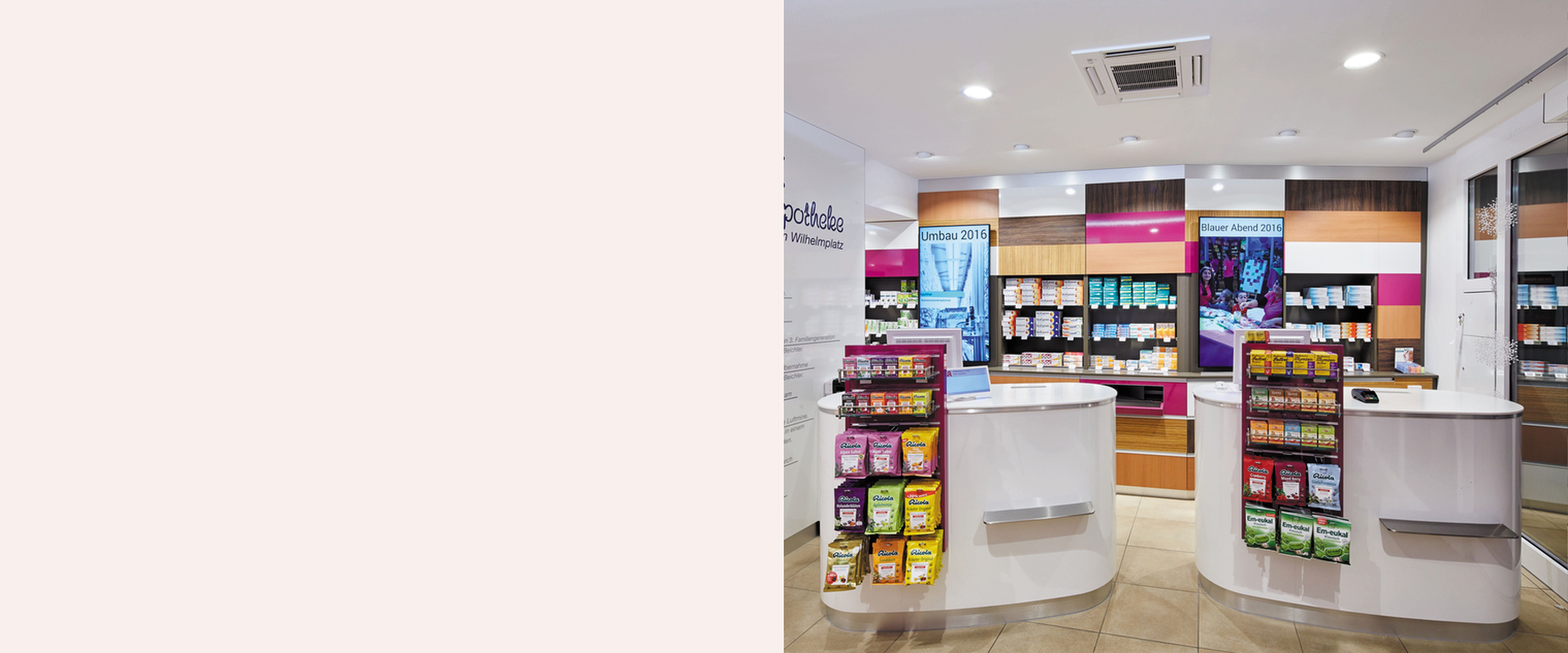 Eine Apotheke mit einer Vielzahl von Produkten zur Vorschau.